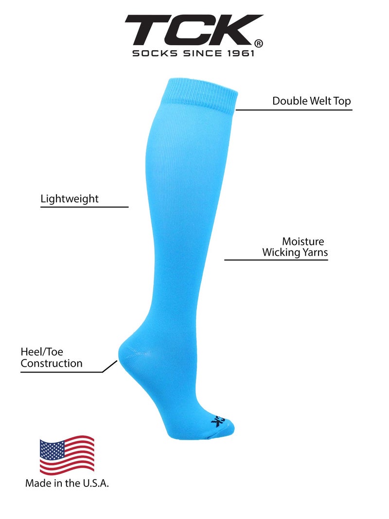 TCK Krazisox Neon Over the Calf (Electric Blue, Small) - Image 3